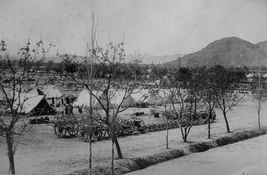 Campamento militar durante la Segunda Guerra Anglo-Afgana, 1878-80